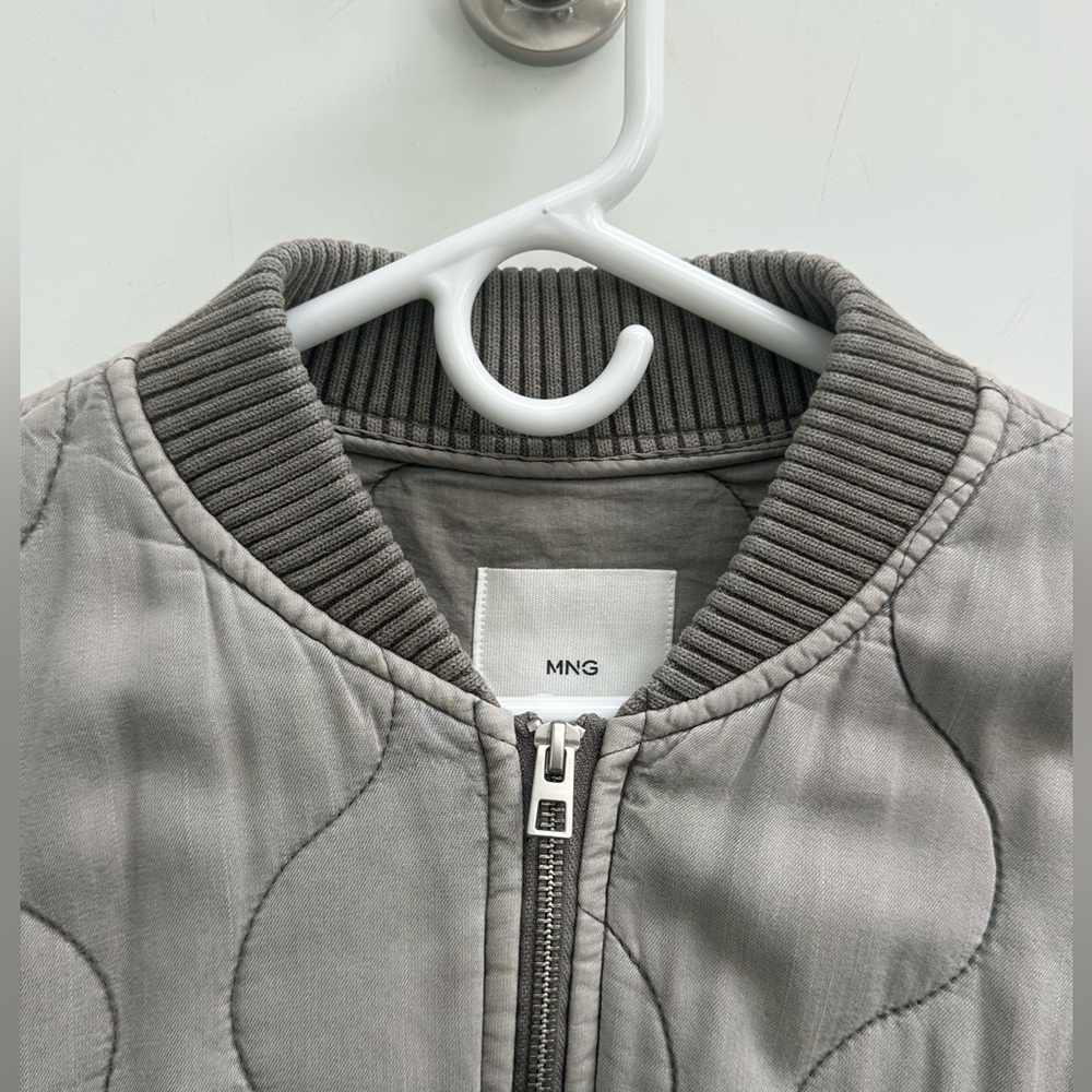 Mango Quilted Bomber Jacket - Picture 9 of 16